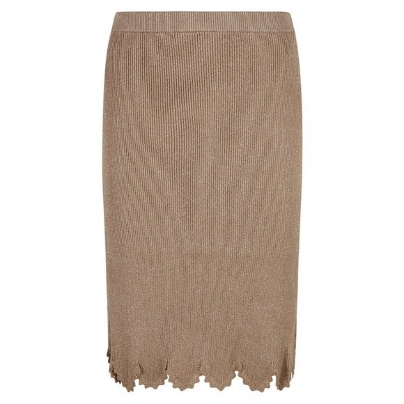 Chloé Ribbed Textured Skirt With Scalloped Hem - NWT - Picture 1 of 3